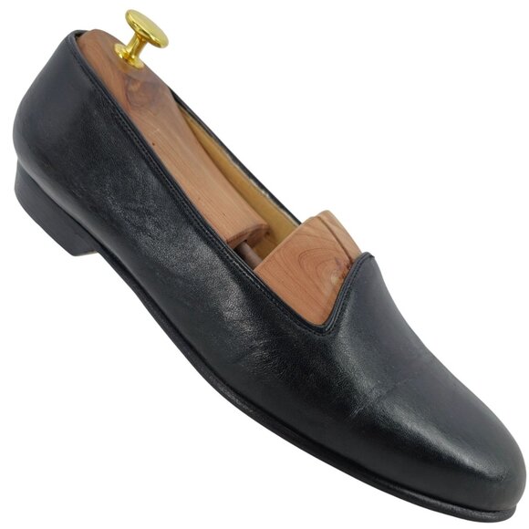 Bragano by Cole Haan Other - Vintage Bragano Cole Haan Men 10 Italy Black Calfskin Leather Dress Shoe Loafers